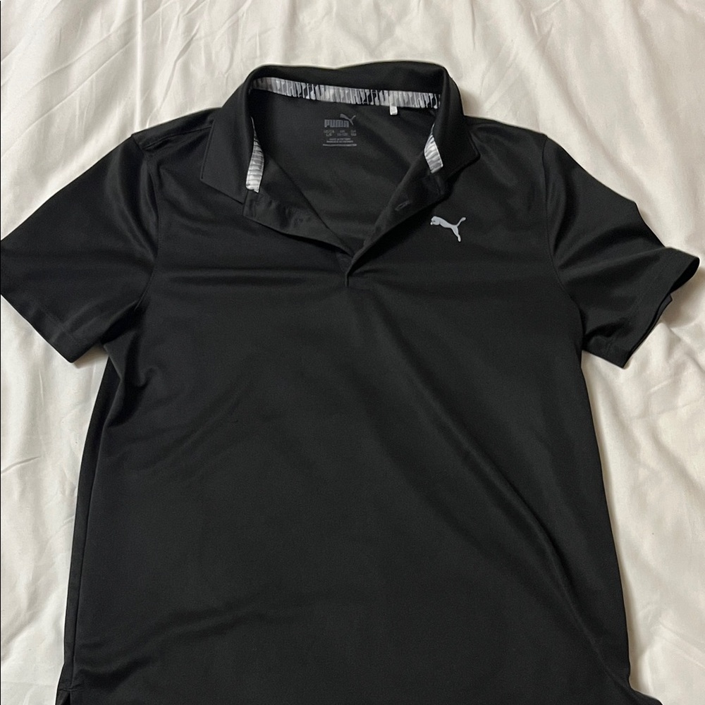 Puma | Youth Classic Black Polo | L (11-12Y)